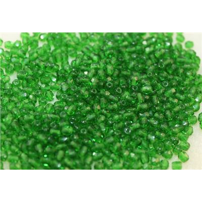 Firepolished Crystal Emerald 3mm ea