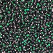 Miyuki Seed Bead Dark Green Silver lined 8/0 - Minimum 12g