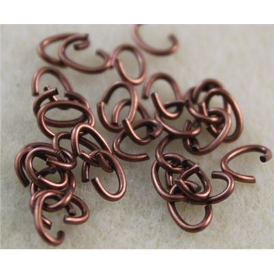Jump Ring  Oval Antique Copper 5x7mm ea