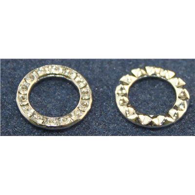 Swarovski Crystal Ring  Crystal/ Rhodium 15mm 