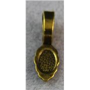 Glue On Bail Tibetan Style Antique Gold 26x8mm ea