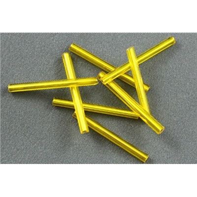 Bugle Yellow Silver Lined 25mm - Minimum 12g