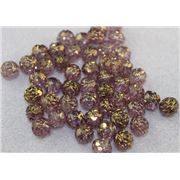 Rosebud Lustre Transparent Gold Amethyst  7x8mm ea