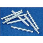 Bugle Clear Silver Lined 25mm - Minimum 12g