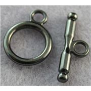 Clasp - Toggle Black Nickel  25mm ea