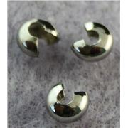 Crimp Covers Nickel 4mm ea