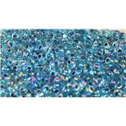 Miyuki Drop Topaz Lined Aqua AB 4mm - Minimum 10g