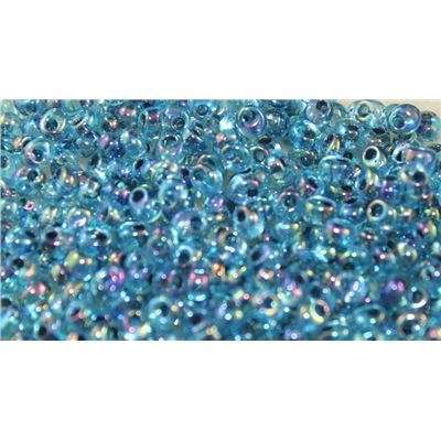 Miyuki Drop Topaz Lined Aqua AB 4mm - Minimum 10g