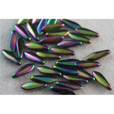 Dagger 2 Hole Iris Purple 16x5mm ea