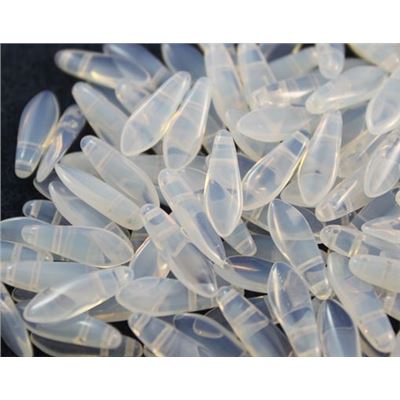 Dagger Milky White 2 Hole 16x5mm ea.