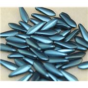 Dagger 2 Hole Dark Turquoise 16x5mm ea