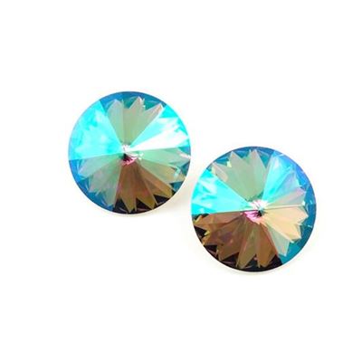 Swarovski Crystal 1122  Pointy Back Rivoli Paradise Shine 14mm 