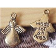 Charm Angel Antique Silver 13 x 18mm each