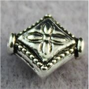 Antique Silver Diamond Shape Spacer Beads 8 x 10mm