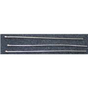 Head Pins  Extra Fine  Ball Pin Silver 50mm ea