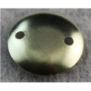 2 Hole Round Connectors 10mm Nickel ea