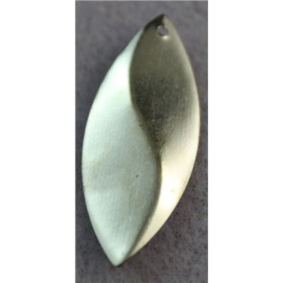 Charm Leaf 32x13mm Antique Silver each