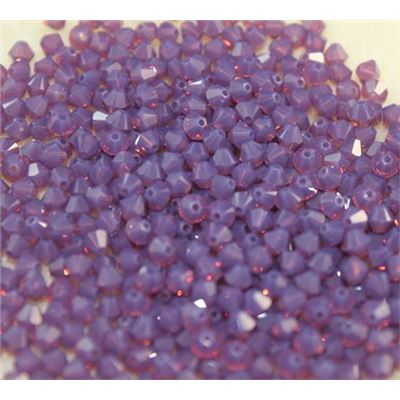Swarovski Crystal 5328 Bicone Cyclamen Opal 4mm 