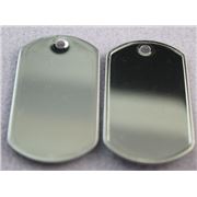  Dog Tag Silver 50x28mm ea