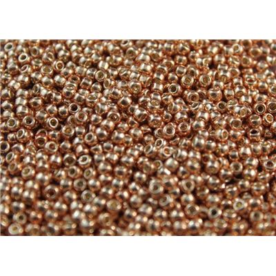 Toho Seed Bead Permanent Finish Galvanized Rose Gold 8/0 - Minimum 8g