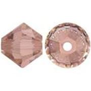 Swarovski Crystal 5328 Bicone Blush Rose 3mm