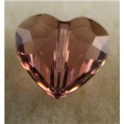 Swarovski Crystal 5741 Hearts Blush Rose 8mm ea. 