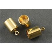 Barrel End Cap Gold 8mm ea.