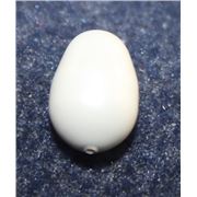 Swarovski Crystal 5821 Pearl Drop Pastel Grey 11x8mm 