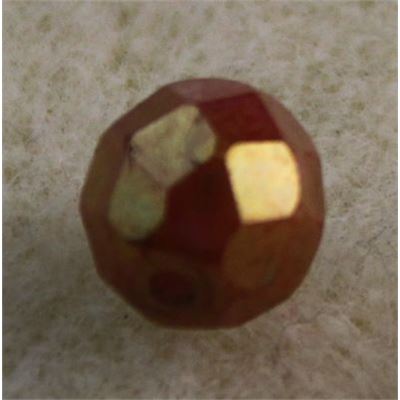 Firepolished Crystal Lustre Opaque Rose Gold Topaz 4mm ea