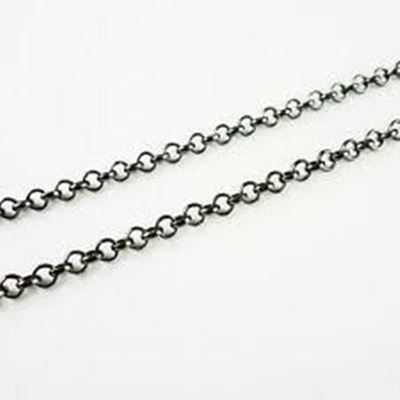 Chain Black Nickel F377 Belcher 3x3mm per metre