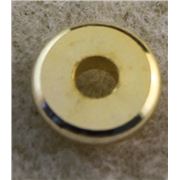 Filler Bead Disc Gold 10x3mm ea