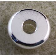 Filler Bead Disc Silver 10x3mm ea