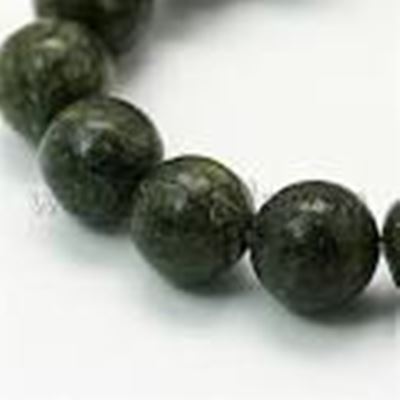 Semi Precious Strands Green Lace Stone 6mm