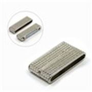 Magnetic Rectangle Clasp  Nickel 38x19x7mm ea