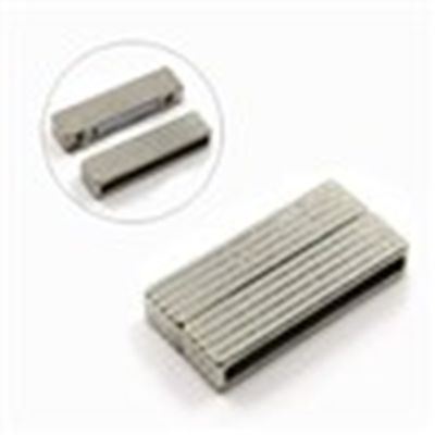 Magnetic Rectangle Clasp  Nickel 38x19x7mm ea