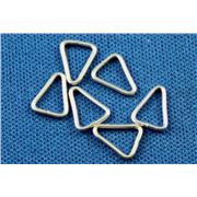 Jump Ring  Triangle Nickel 4mm ea