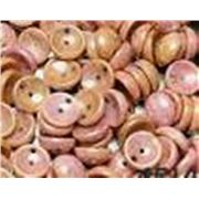 Czech Piggy Beads 4x8mm Chalk White Lumi Pink 2 Hole each