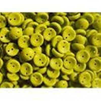 Czech Piggy Beads 4x8mm Green Opaque Pink 2 Hole each