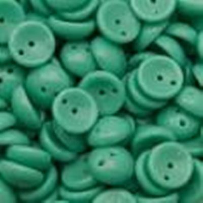 Czech Piggy Beads 4x8mm Green Turquoise Opaque 2 Hole each