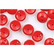Czech Piggy Beads 4x8mm Opaque Red 2 Hole each