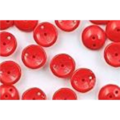 Czech Piggy Beads 4x8mm Opaque Red 2 Hole each