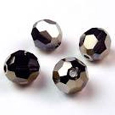 Swarovski Crystal 5000 Round Metallic Light Gold 2x 6mm 