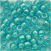 Toho Seed Bead Inside Colour Aqua Lt Jonquil Lined 15/0 - Minimum 5g