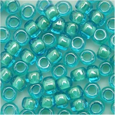 Toho Seed Bead Inside Colour Aqua Lt Jonquil Lined 15/0 - Minimum 5g