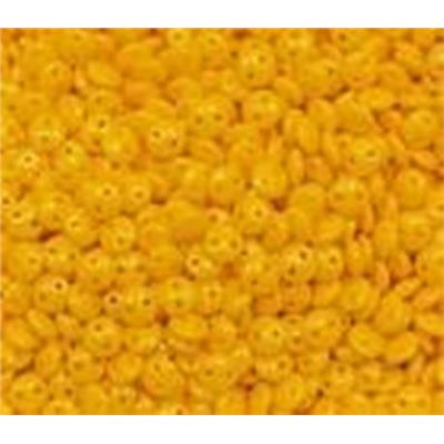 CzechMates  2 Hole Lentil 6mm Sunflowr Yellow ea.