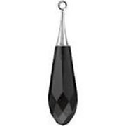 Swarovski Crystal 6532 Pure Drop Pendant Jet 31mm