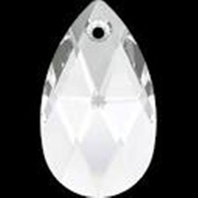Swarovski Crystal 6106 Pear Shaped Drop Pendant Jet 50x35mm