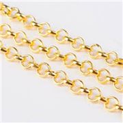 Chain Rolo Chain Gold 4mm per metre