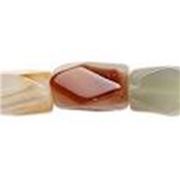 Semi Precious Strand Agate Nuggets 20x13mm ea