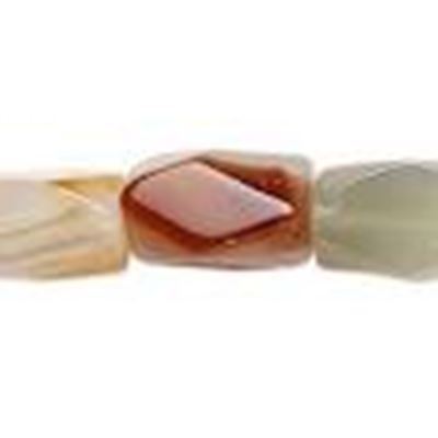 Semi Precious Strand Agate Nuggets 20x13mm ea